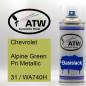 Preview: Chevrolet, Alpine Green Pri Metallic, 31 / WA740H: 400ml Sprühdose, von ATW Autoteile West.